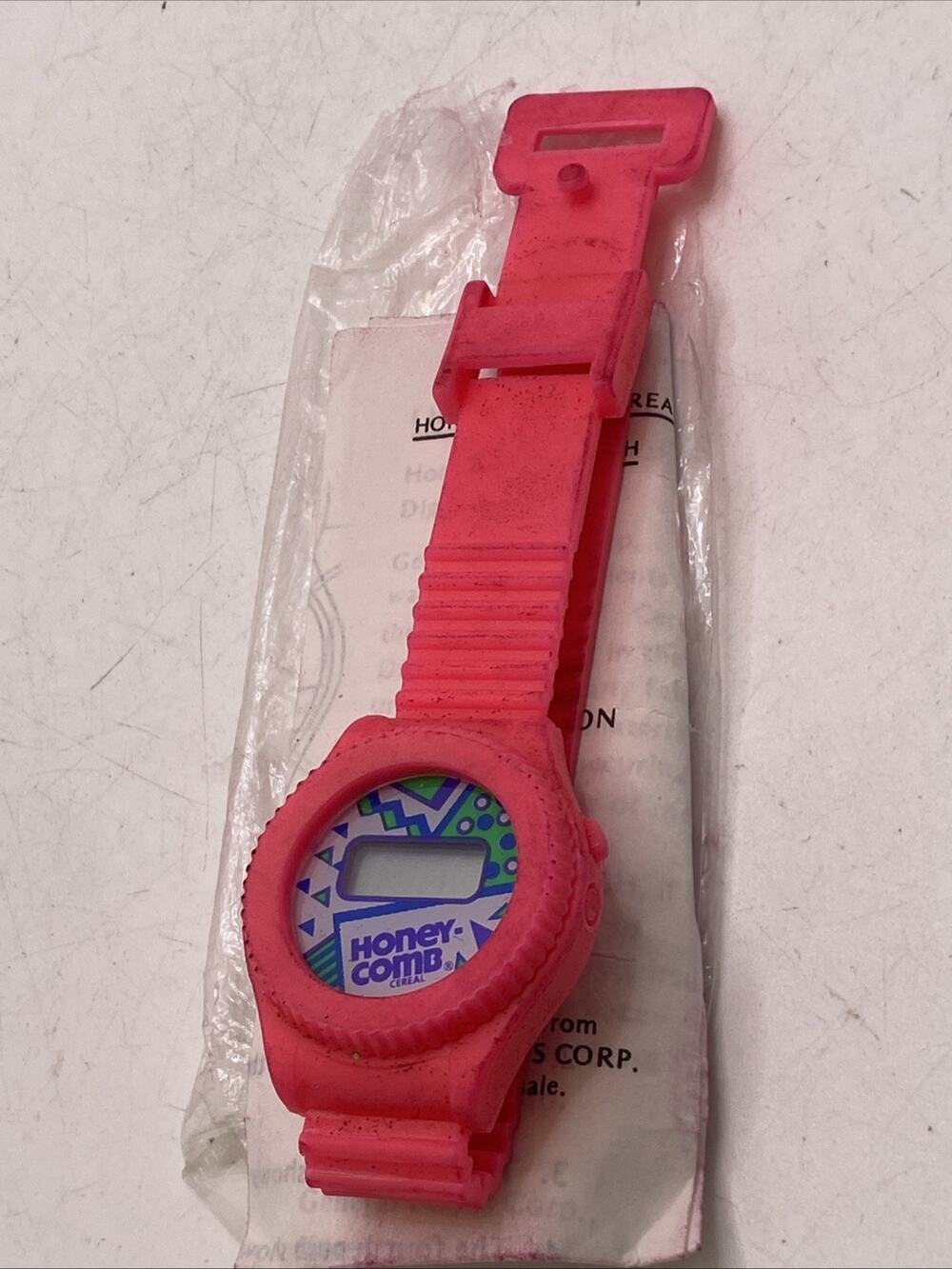 Vintage Honeycomb Pink Watch Needs Battery